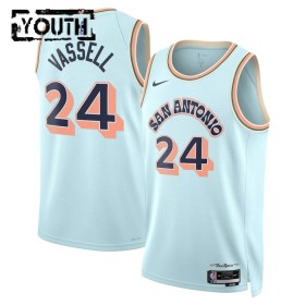 Dres San Antonio Spurs Devin Vassell Nike 2024-25 City Edition Plava Swingman - Dječji